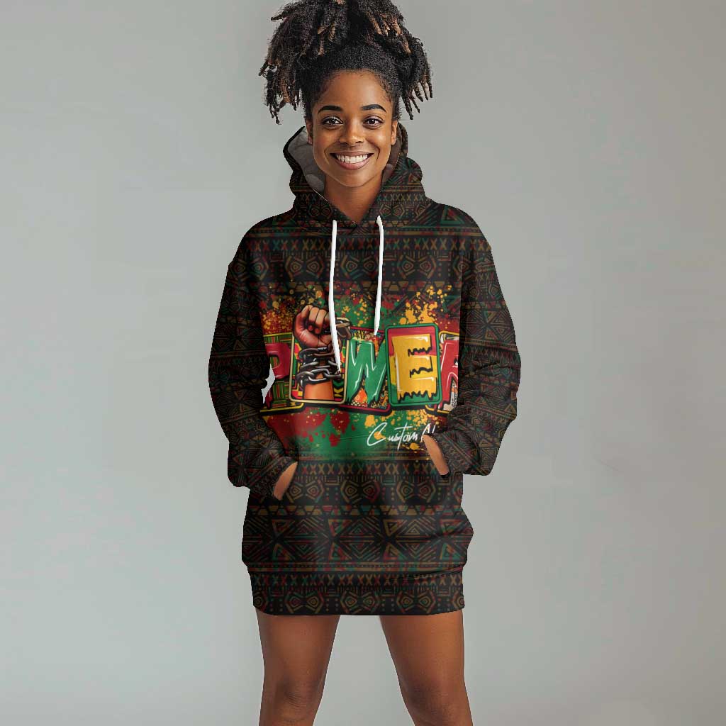 Personalized Power African Hoodie Dress DT02