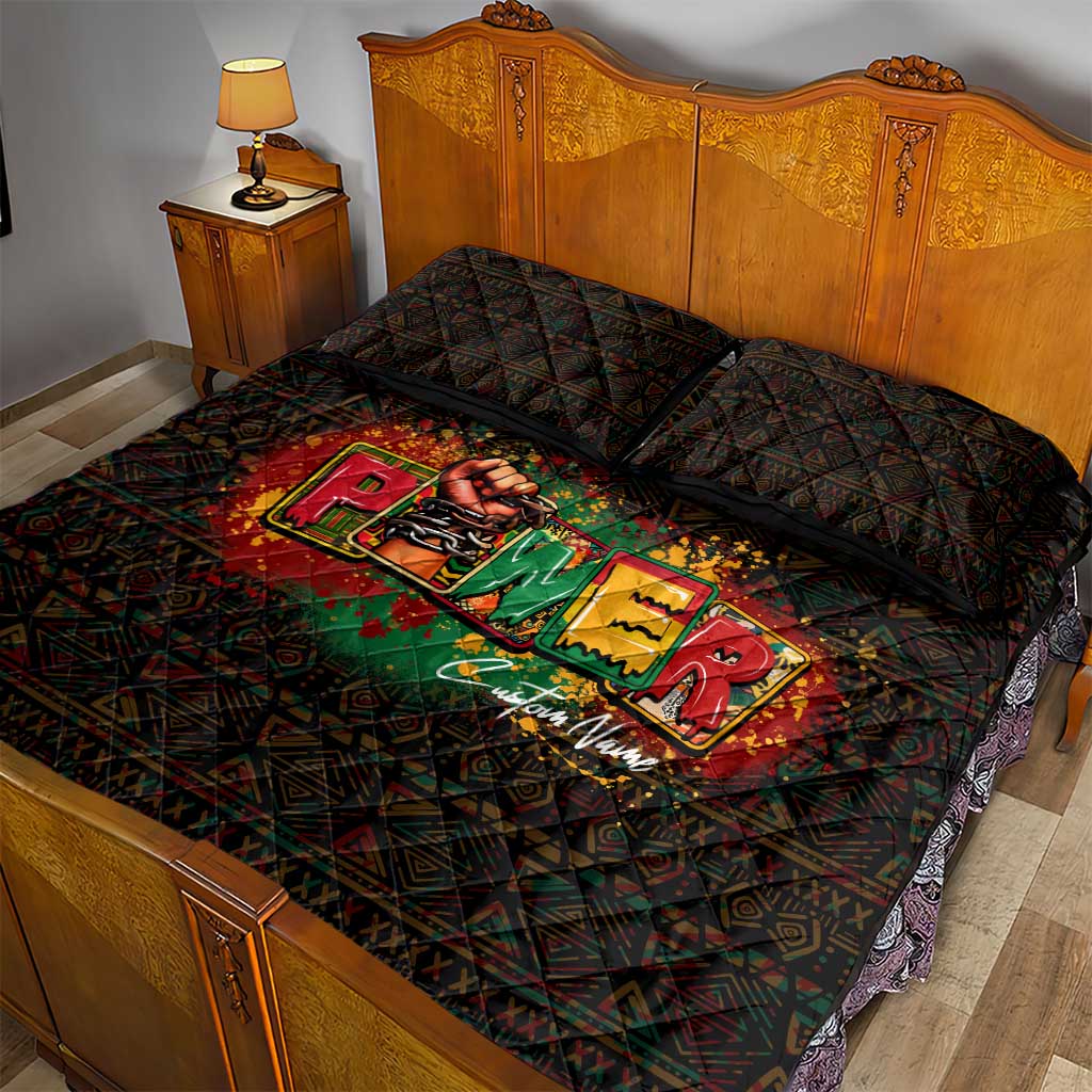 Personalized Power African Quilt Bed Set DT02