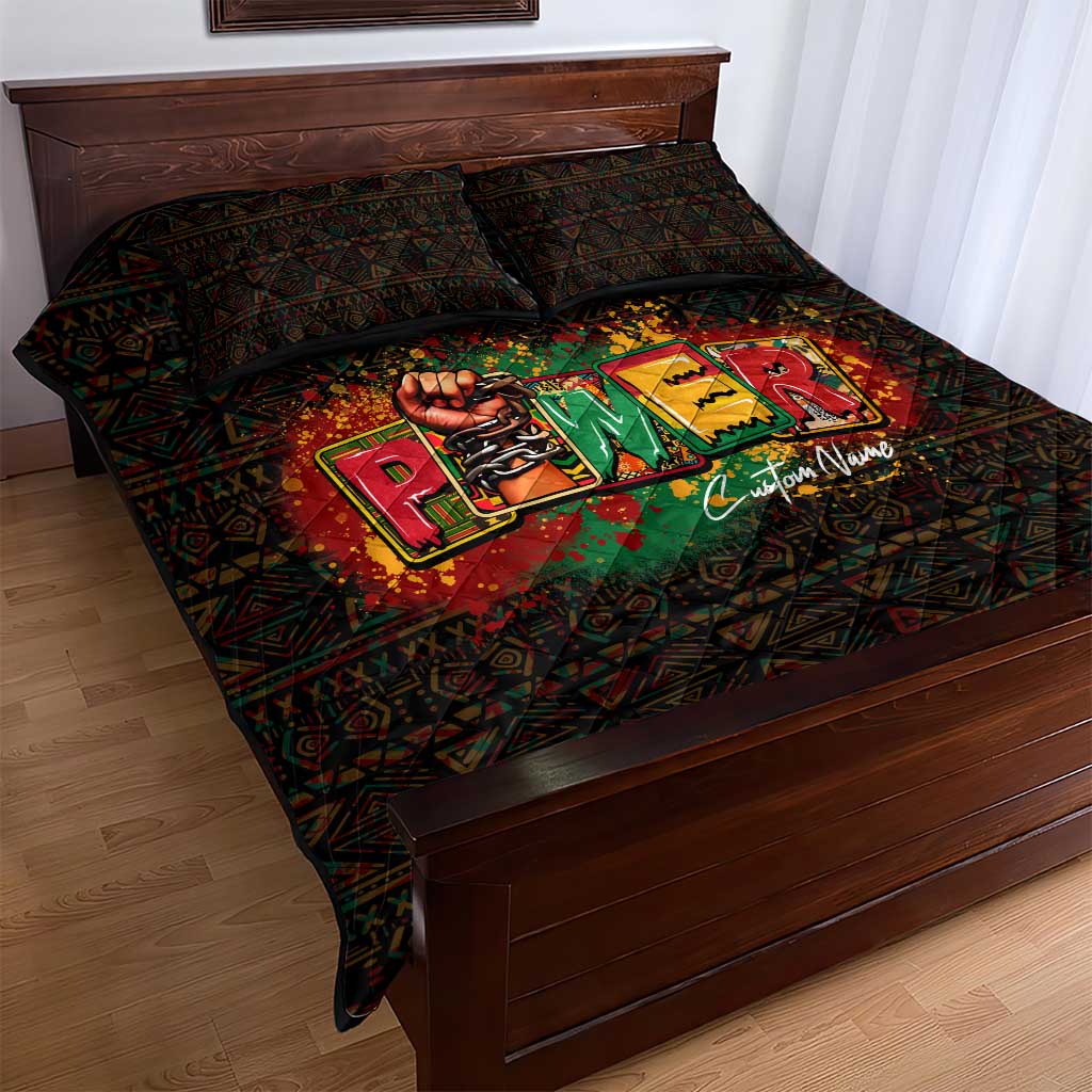 Personalized Power African Quilt Bed Set DT02