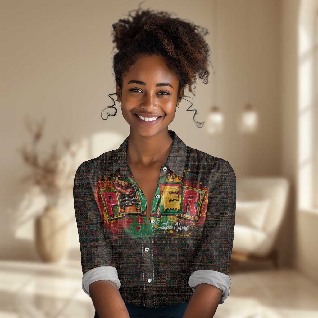 Personalized Power African Women Casual Shirt DT02
