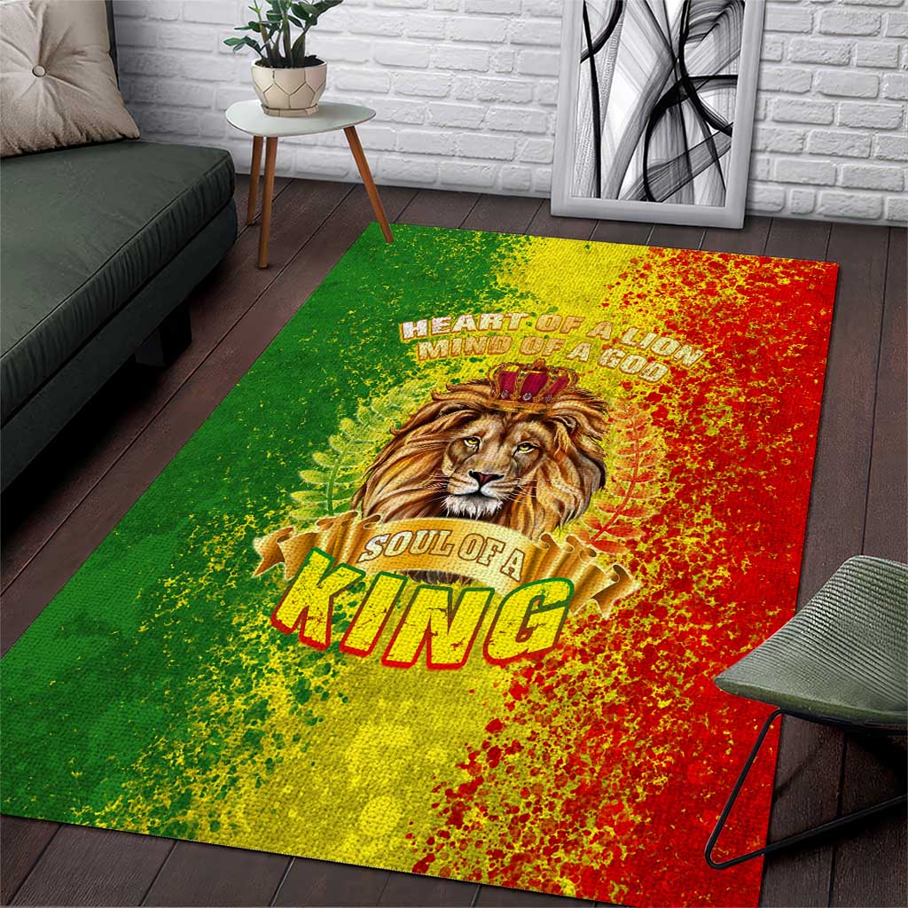 King's African Spirit Area Rug Heart of A Lion DT02