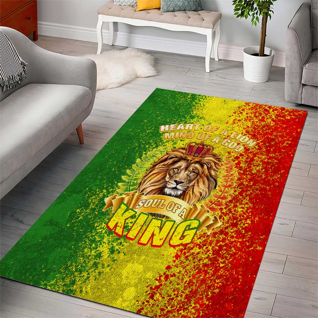 King's African Spirit Area Rug Heart of A Lion DT02