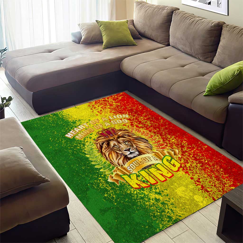 King's African Spirit Area Rug Heart of A Lion DT02