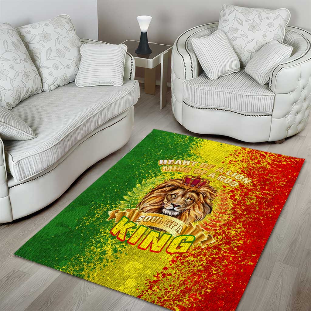 King's African Spirit Area Rug Heart of A Lion DT02