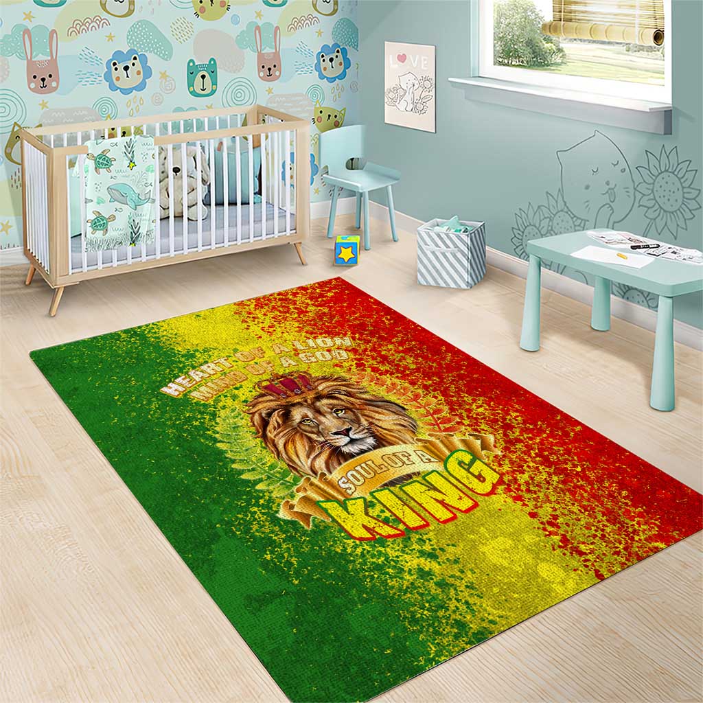 King's African Spirit Area Rug Heart of A Lion DT02