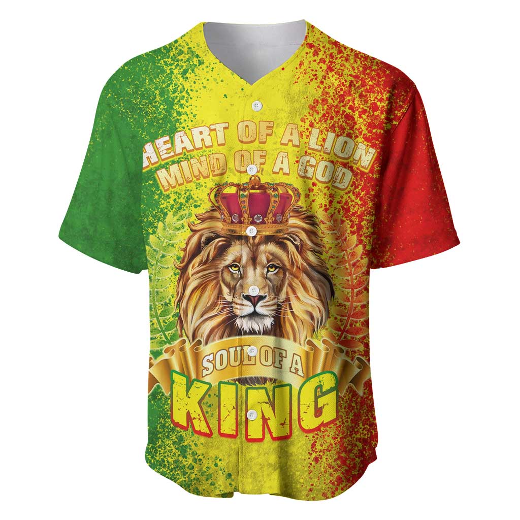 King's African Spirit Baseball Jersey Heart of A Lion DT02
