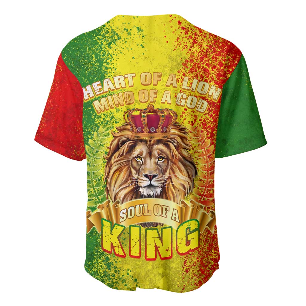 King's African Spirit Baseball Jersey Heart of A Lion DT02