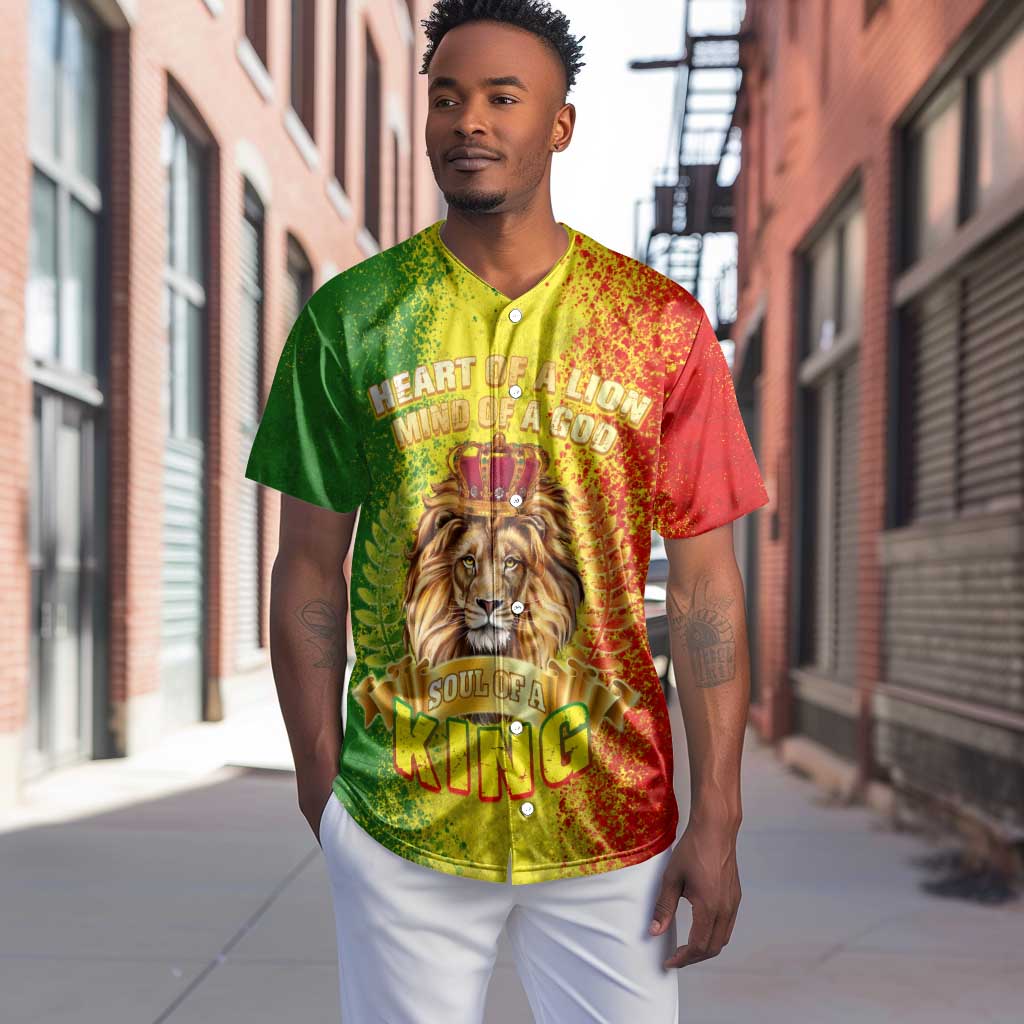 King's African Spirit Baseball Jersey Heart of A Lion DT02