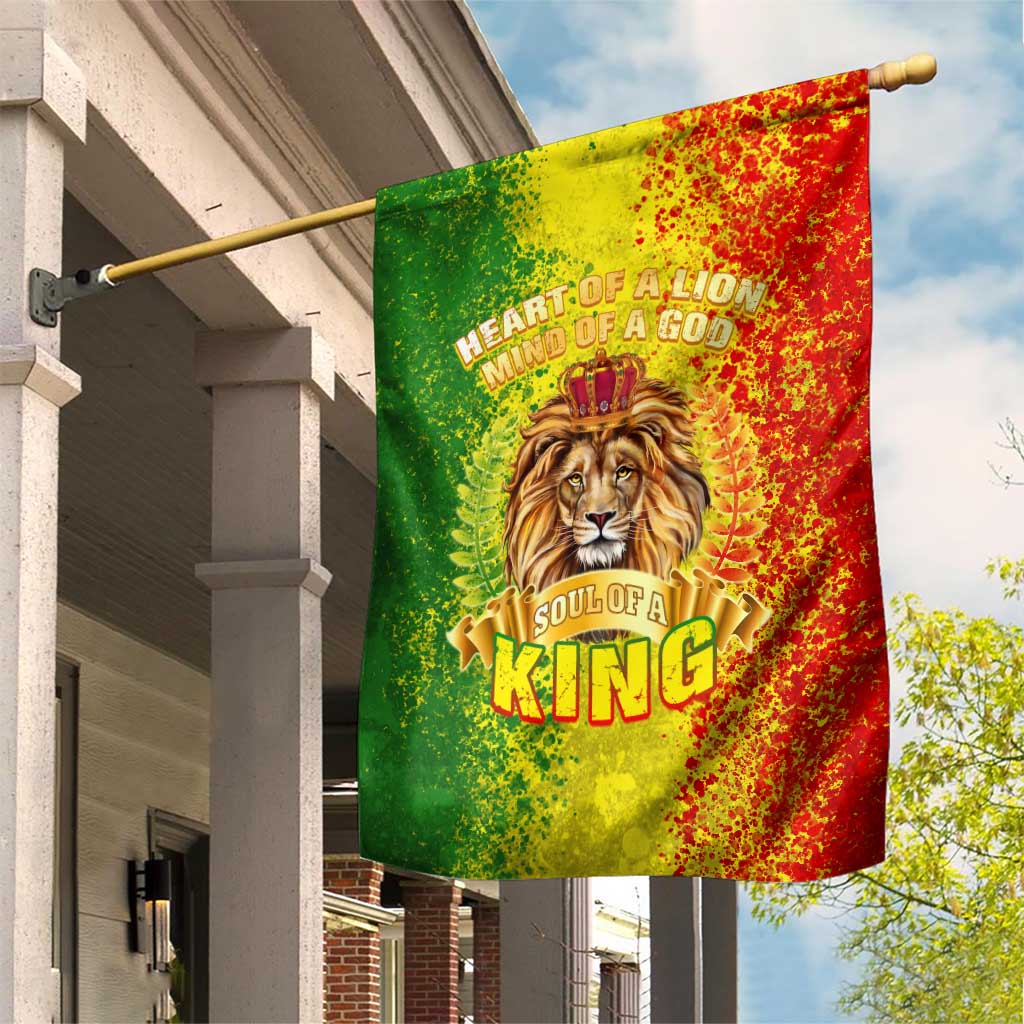 King's African Spirit Garden Flag Heart of A Lion DT02