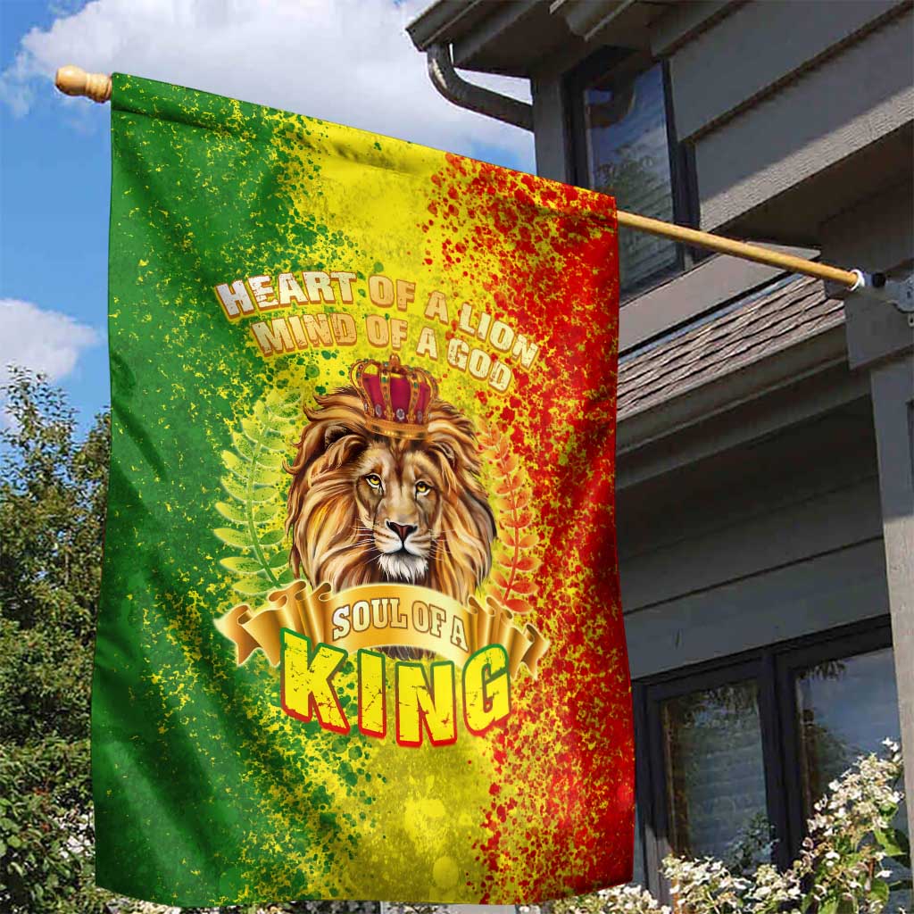 King's African Spirit Garden Flag Heart of A Lion DT02