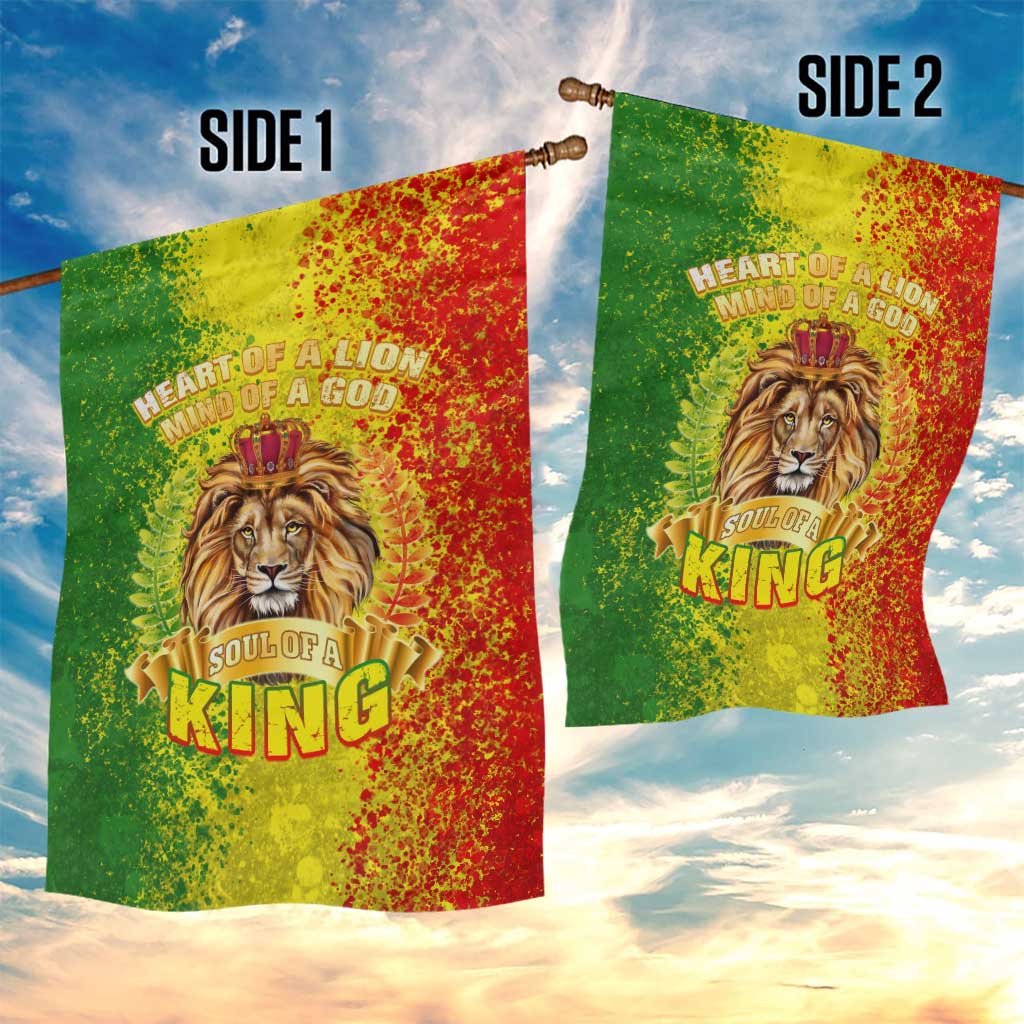 King's African Spirit Garden Flag Heart of A Lion DT02