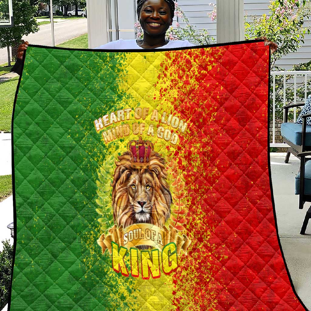 King's African Spirit Quilt Heart of A Lion DT02