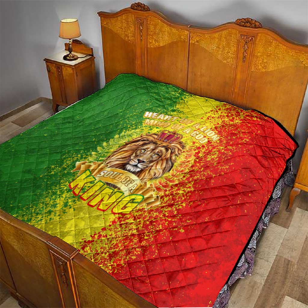 King's African Spirit Quilt Heart of A Lion DT02