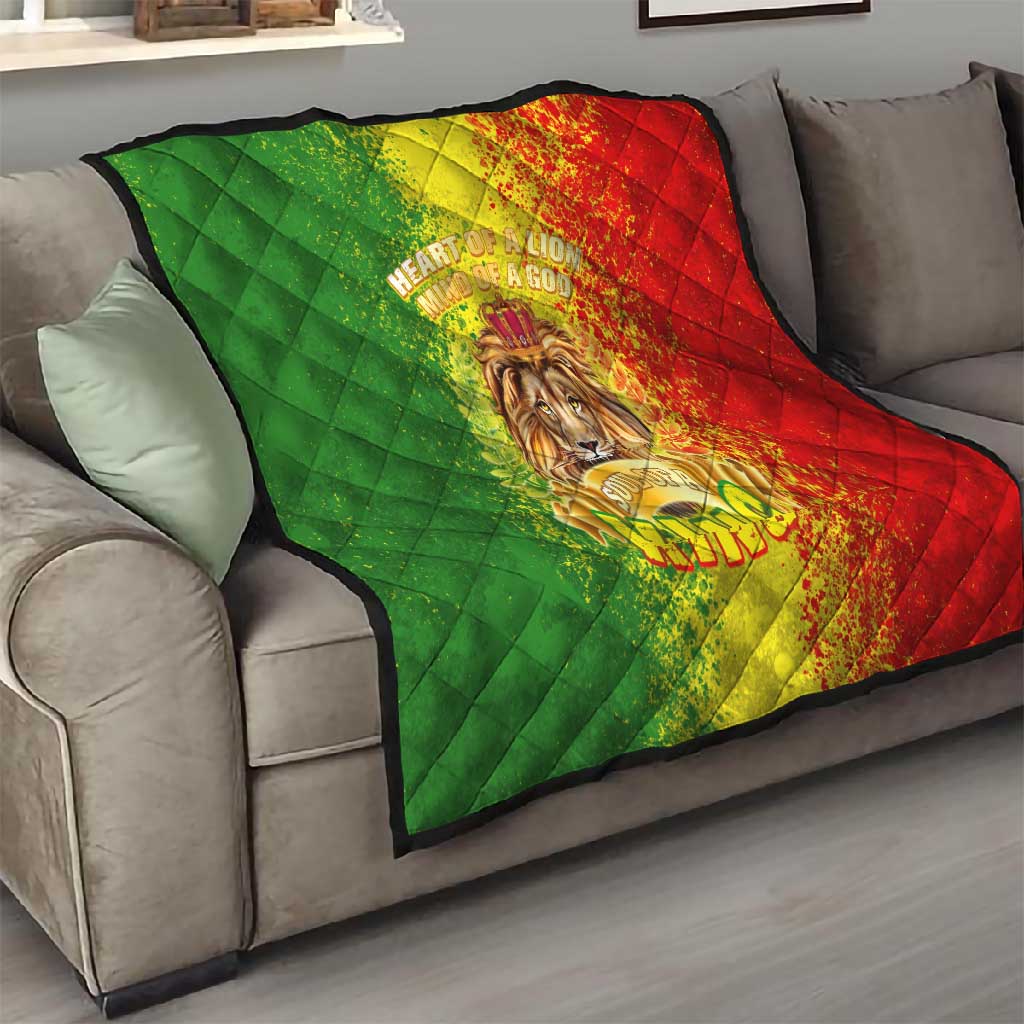 King's African Spirit Quilt Heart of A Lion DT02