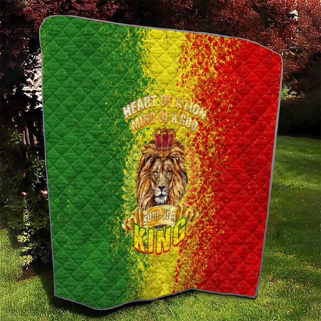 King's African Spirit Quilt Heart of A Lion DT02