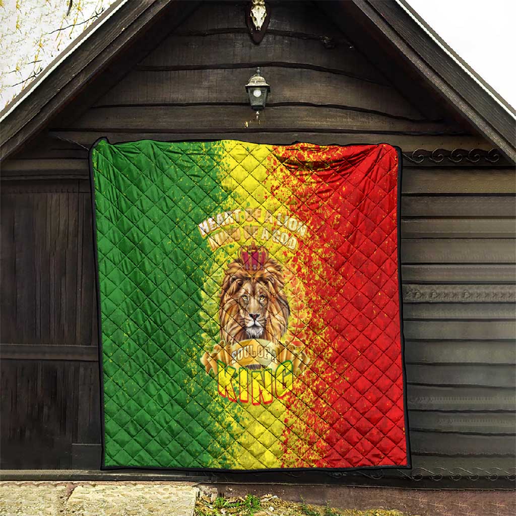 King's African Spirit Quilt Heart of A Lion DT02