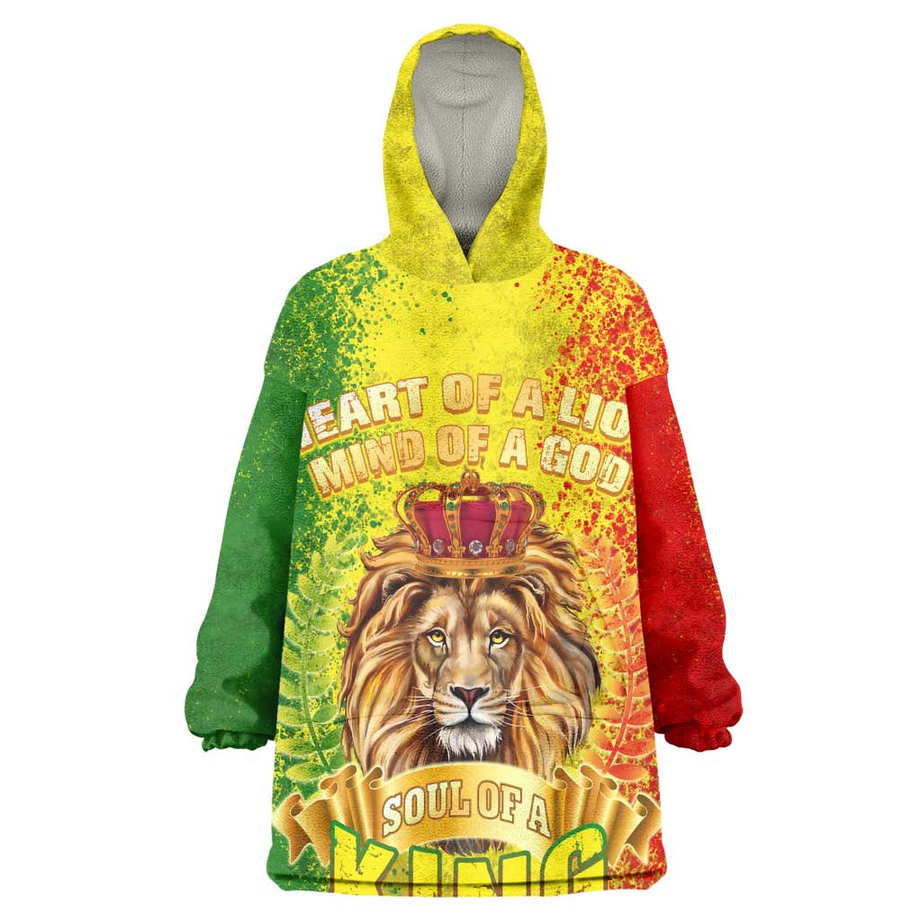 King's African Spirit Wearable Blanket Hoodie Heart of A Lion DT02