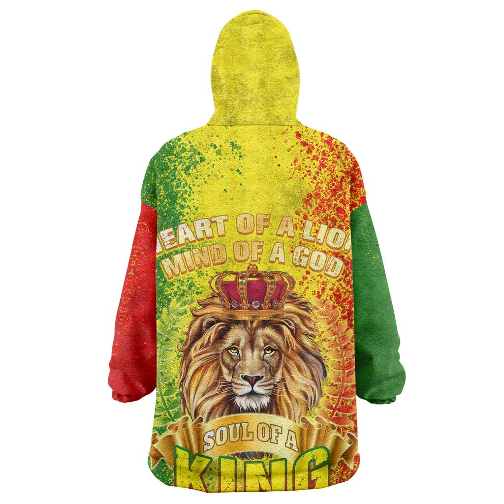 King's African Spirit Wearable Blanket Hoodie Heart of A Lion DT02
