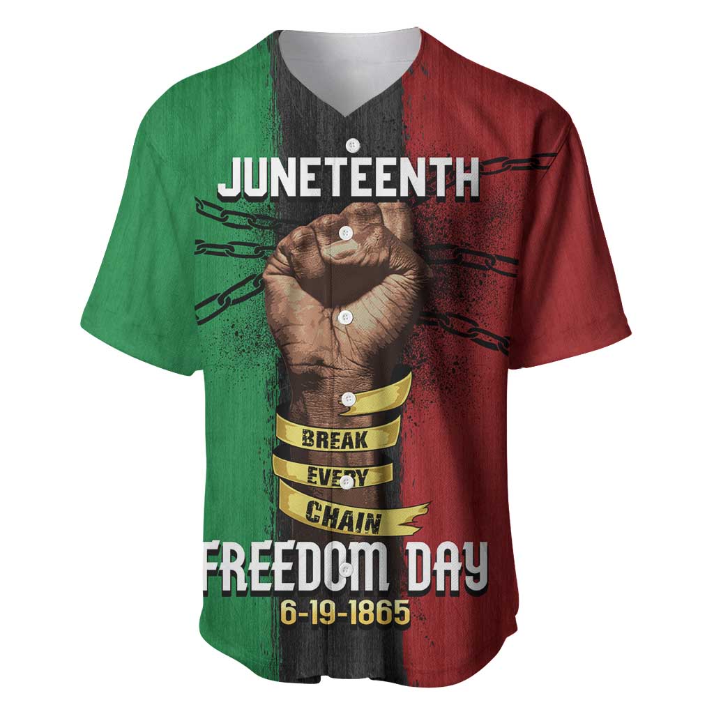 Juneteenth Freedom Day Baseball Jersey Black Pride Month DT02