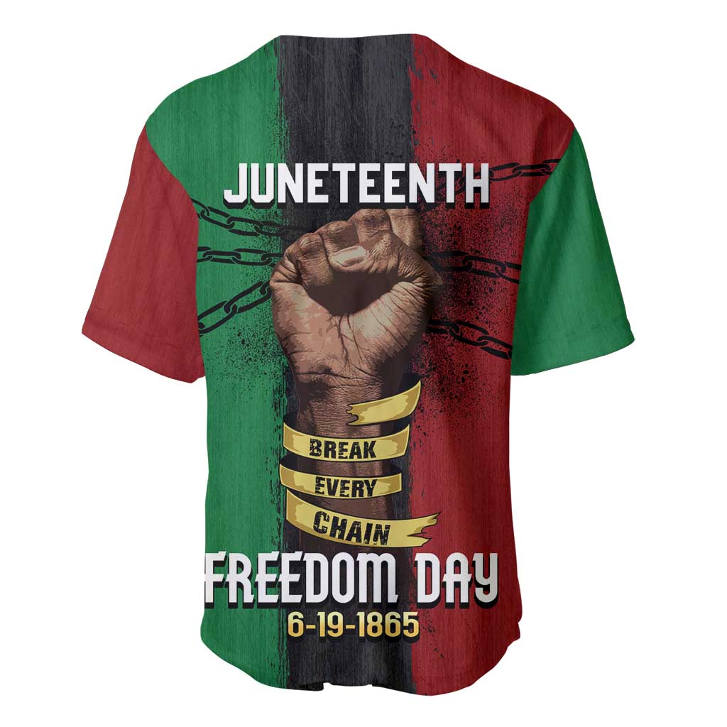 Juneteenth Freedom Day Baseball Jersey Black Pride Month DT02