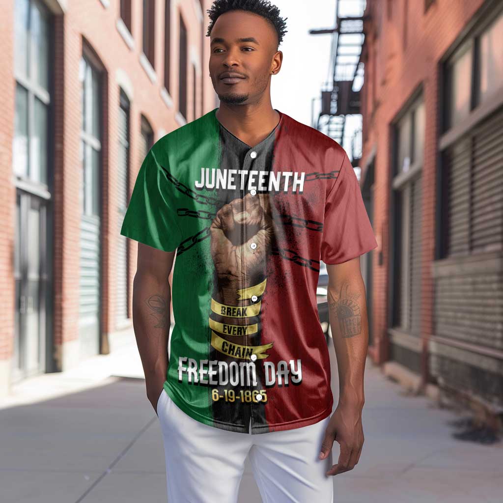 Juneteenth Freedom Day Baseball Jersey Black Pride Month DT02