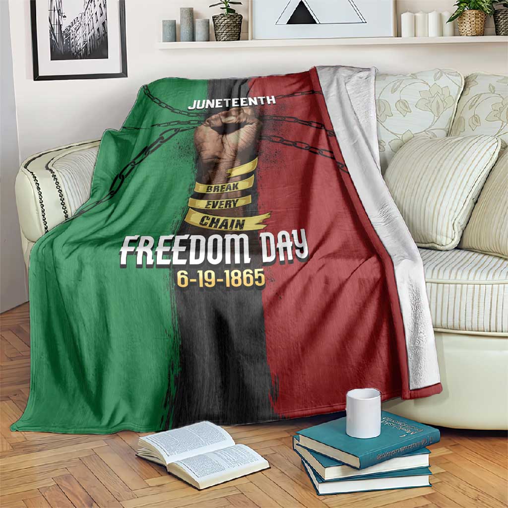 Juneteenth Freedom Day Blanket Black Pride Month DT02
