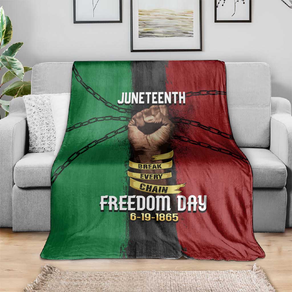 Juneteenth Freedom Day Blanket Black Pride Month DT02