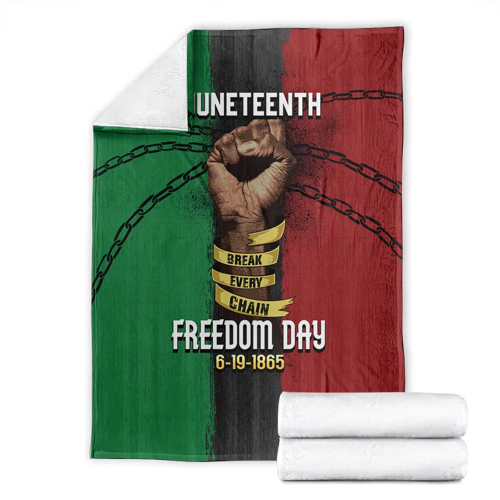 Juneteenth Freedom Day Blanket Black Pride Month DT02