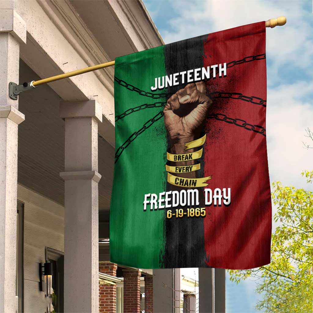 Juneteenth Freedom Day Garden Flag Black Pride Month DT02