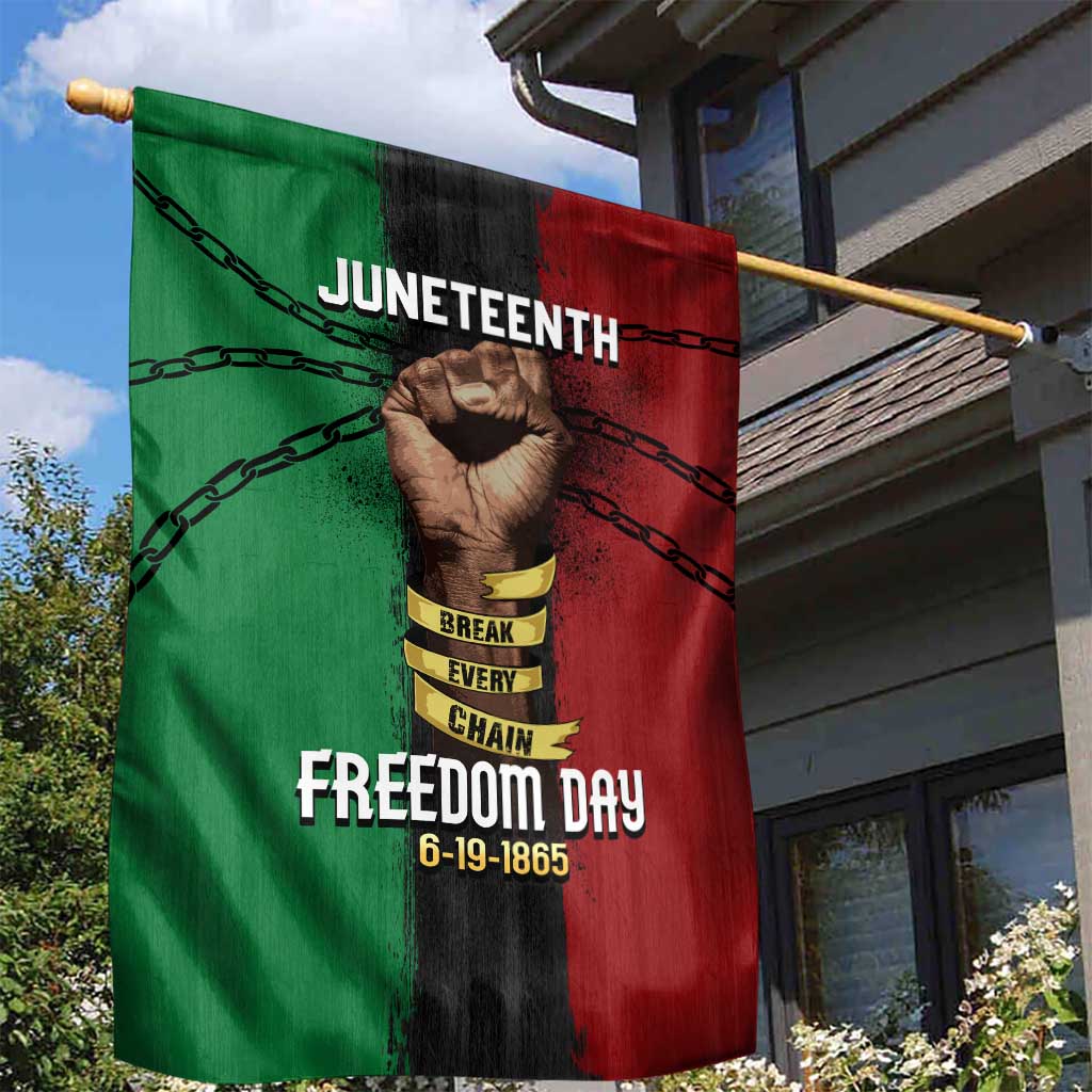 Juneteenth Freedom Day Garden Flag Black Pride Month DT02