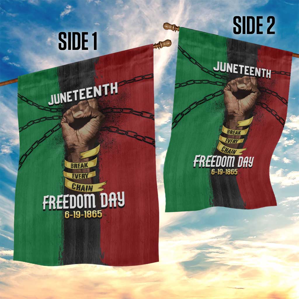 Juneteenth Freedom Day Garden Flag Black Pride Month DT02