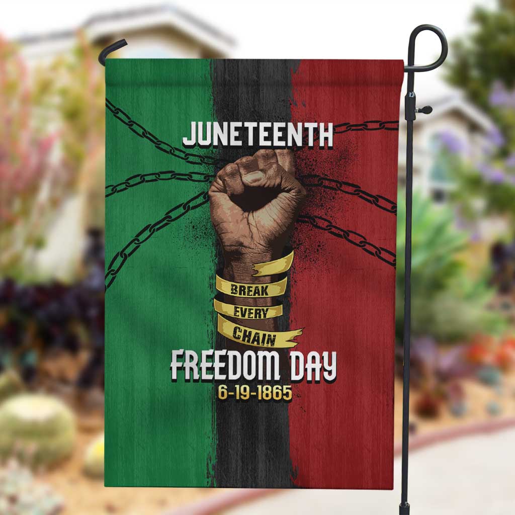 Juneteenth Freedom Day Garden Flag Black Pride Month DT02