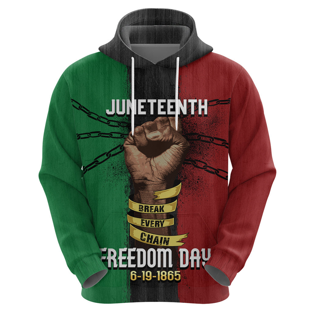 Juneteenth Freedom Day Hoodie Black Pride Month DT02