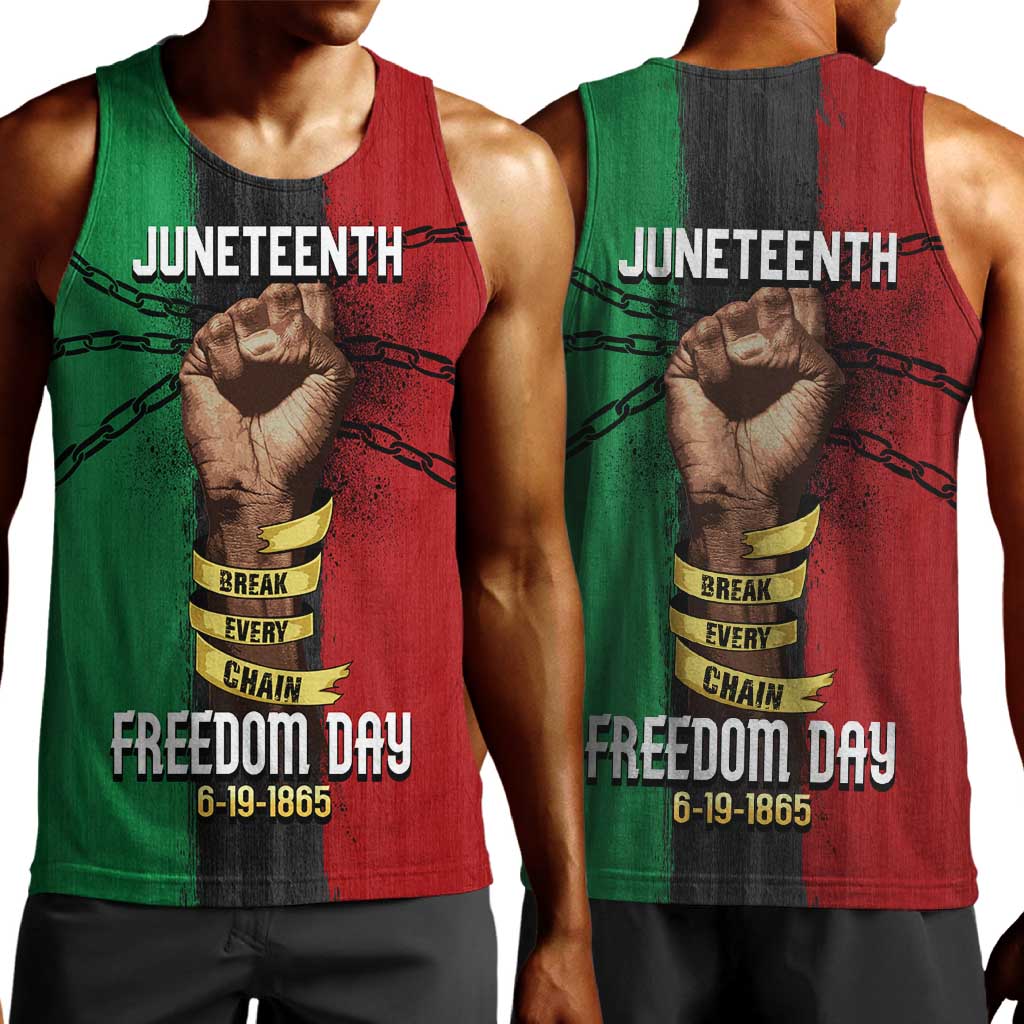 Juneteenth Freedom Day Men Tank Top Black Pride Month DT02