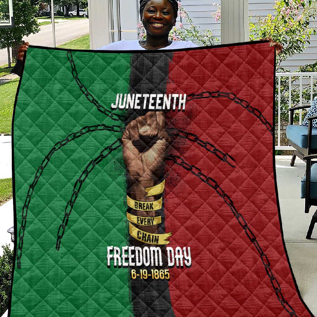 Juneteenth Freedom Day Quilt Black Pride Month DT02