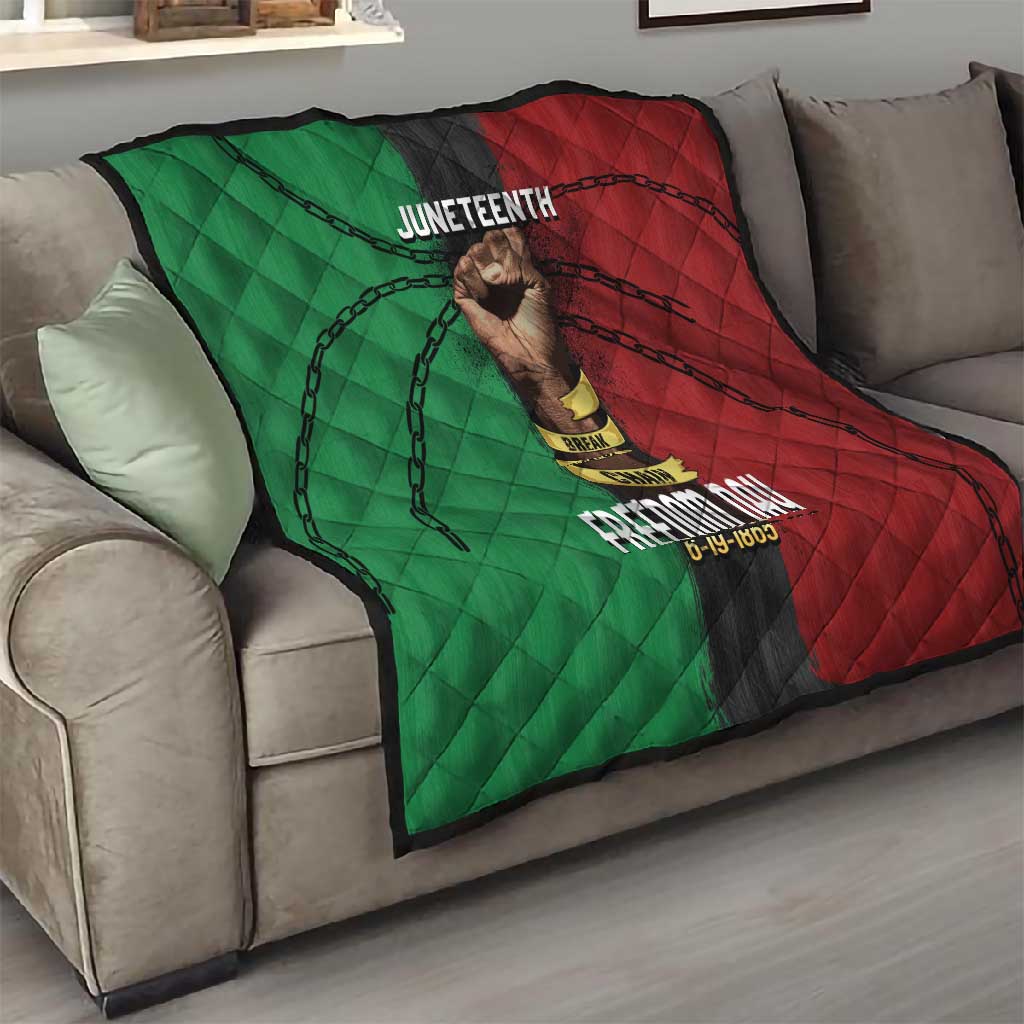 Juneteenth Freedom Day Quilt Black Pride Month DT02