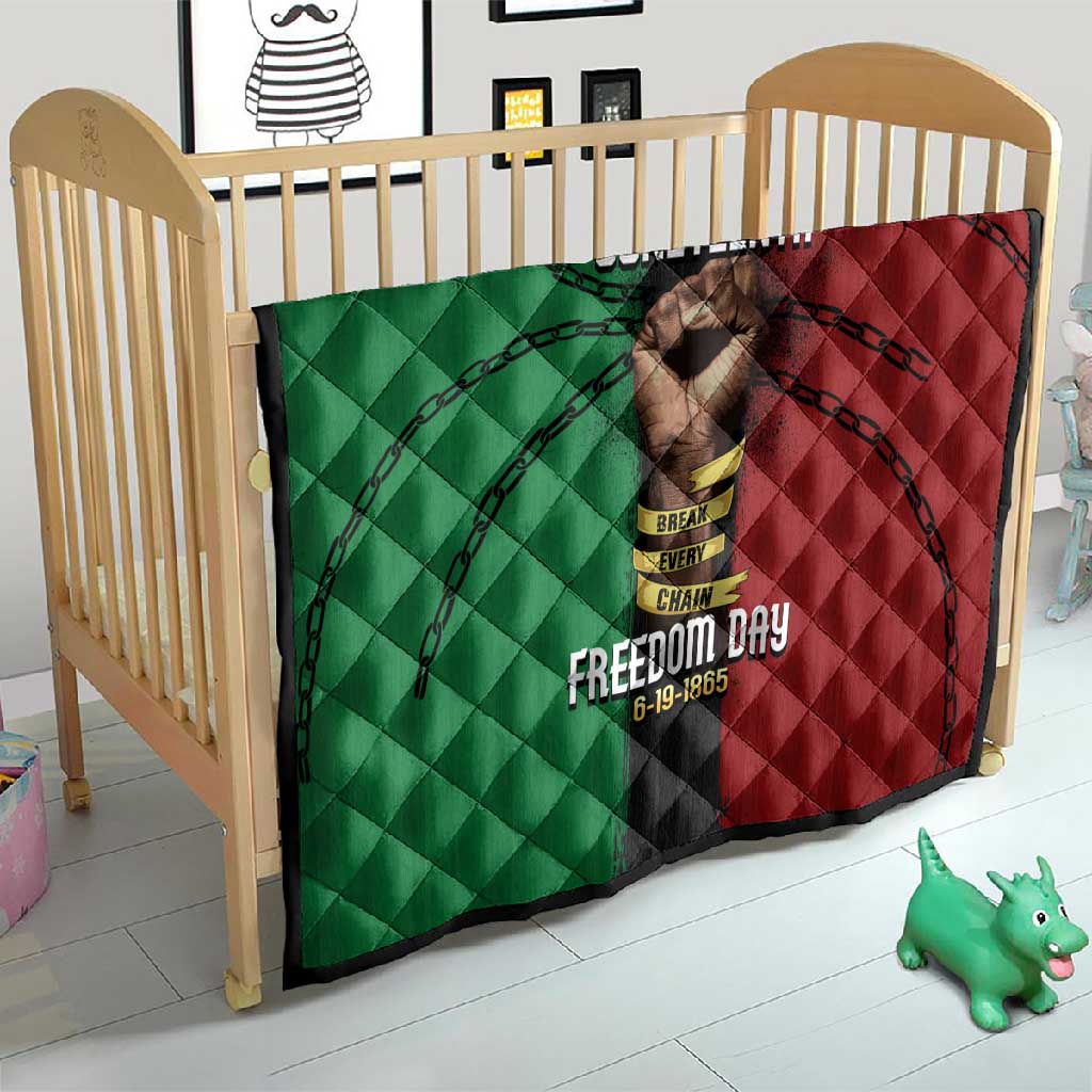 Juneteenth Freedom Day Quilt Black Pride Month DT02