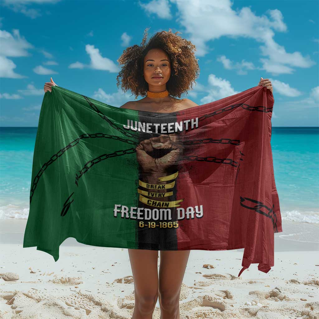 Juneteenth Freedom Day Sarong Black Pride Month DT02