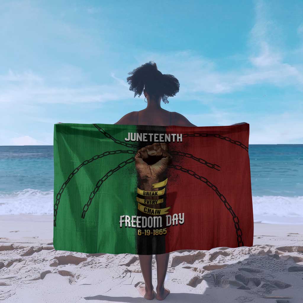 Juneteenth Freedom Day Sarong Black Pride Month DT02