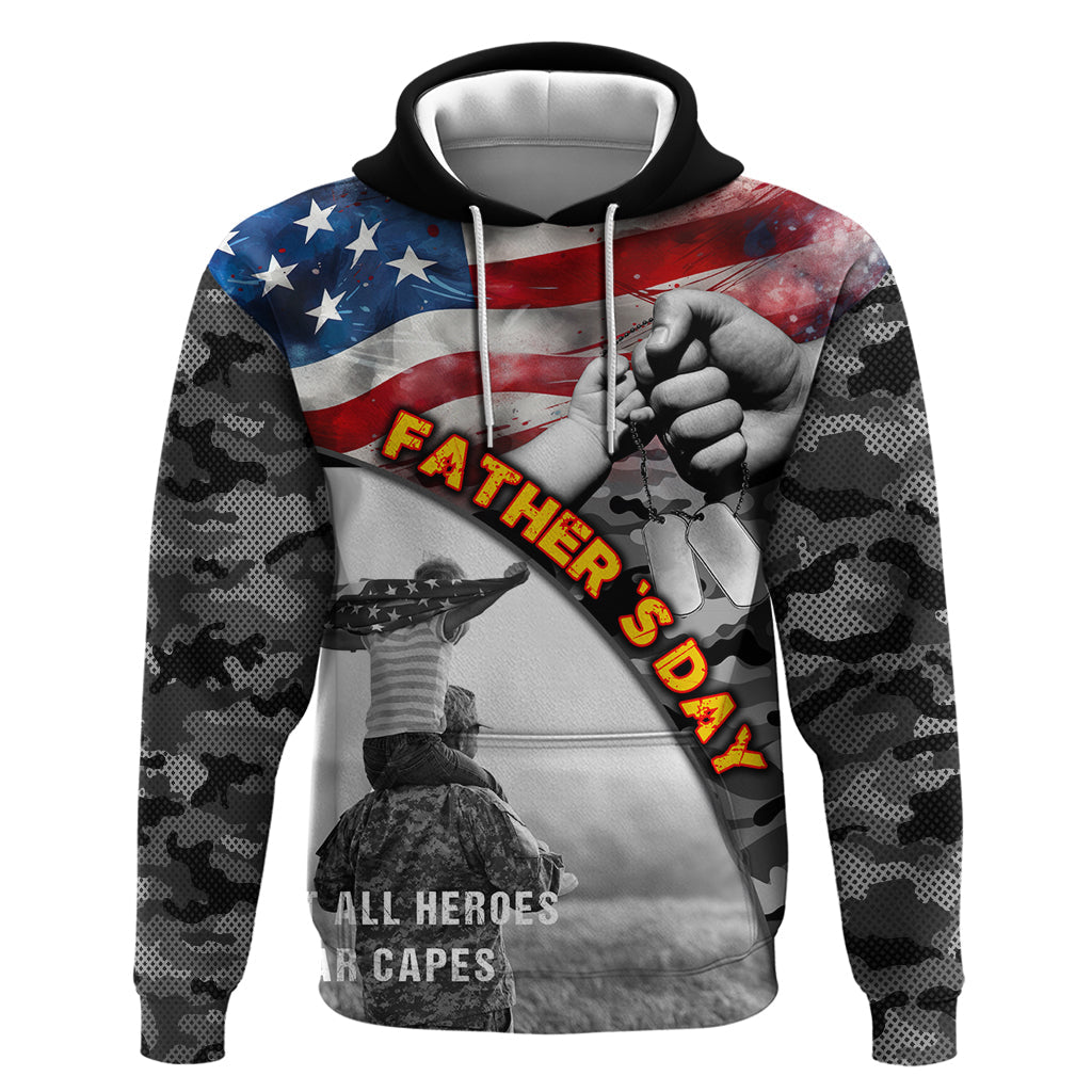 Father's Day Veteran Hoodie American Flag DT02