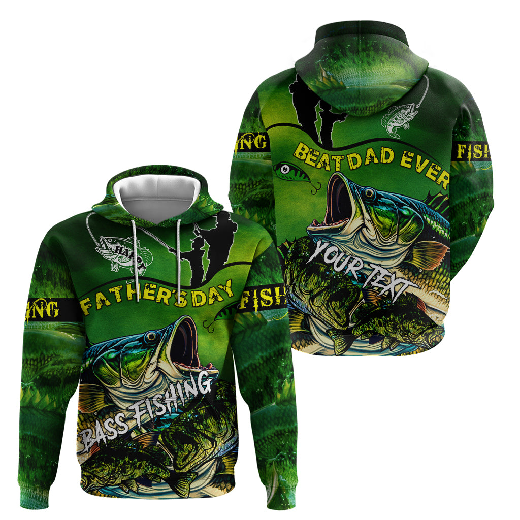 Father's Day Bass Fishing Hoodie Best Dad Ever DT02