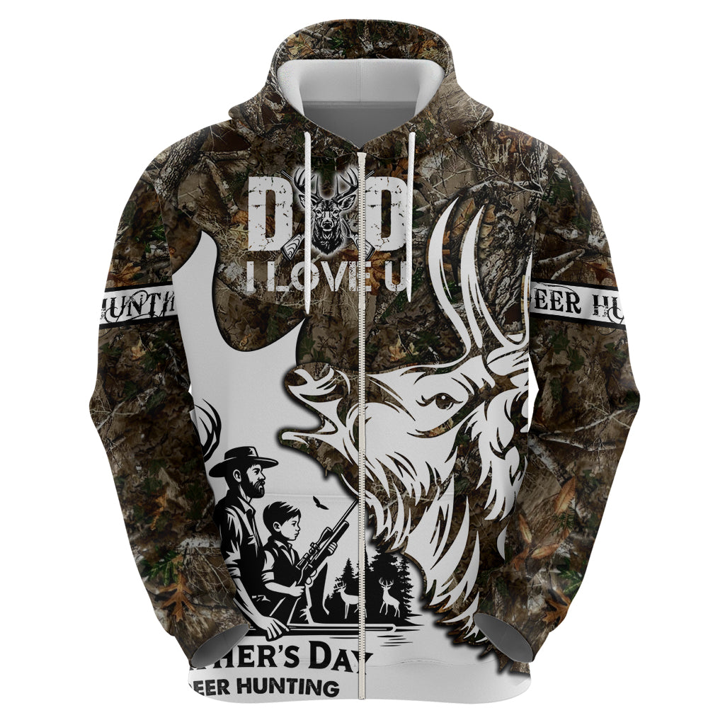 Happy Father's Day Deer Hunting Hoodie Dad I Love You DT02