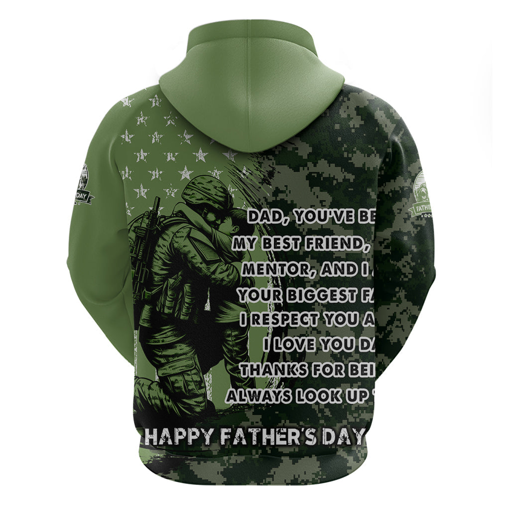 Veteran Father's Day My Hero Hoodie Veteran Dad DT02