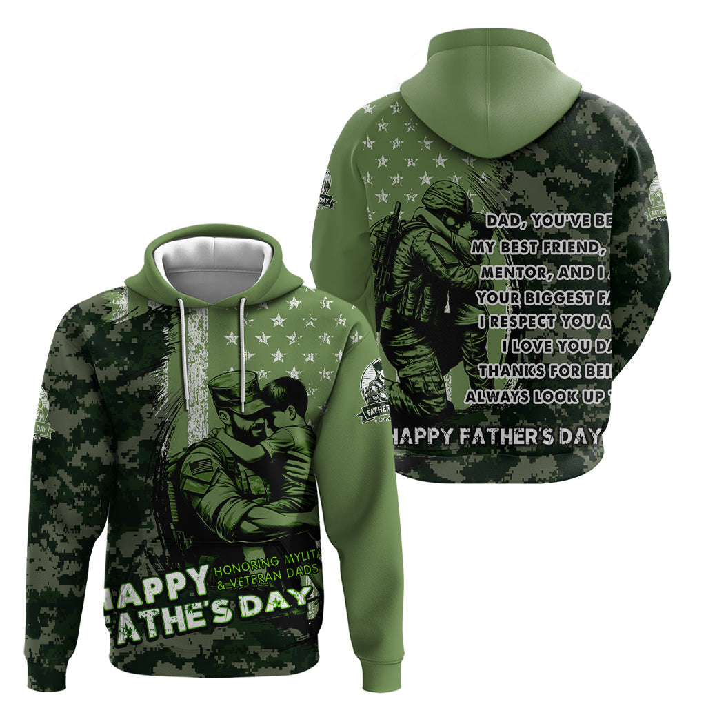 Veteran Father's Day My Hero Hoodie Veteran Dad DT02
