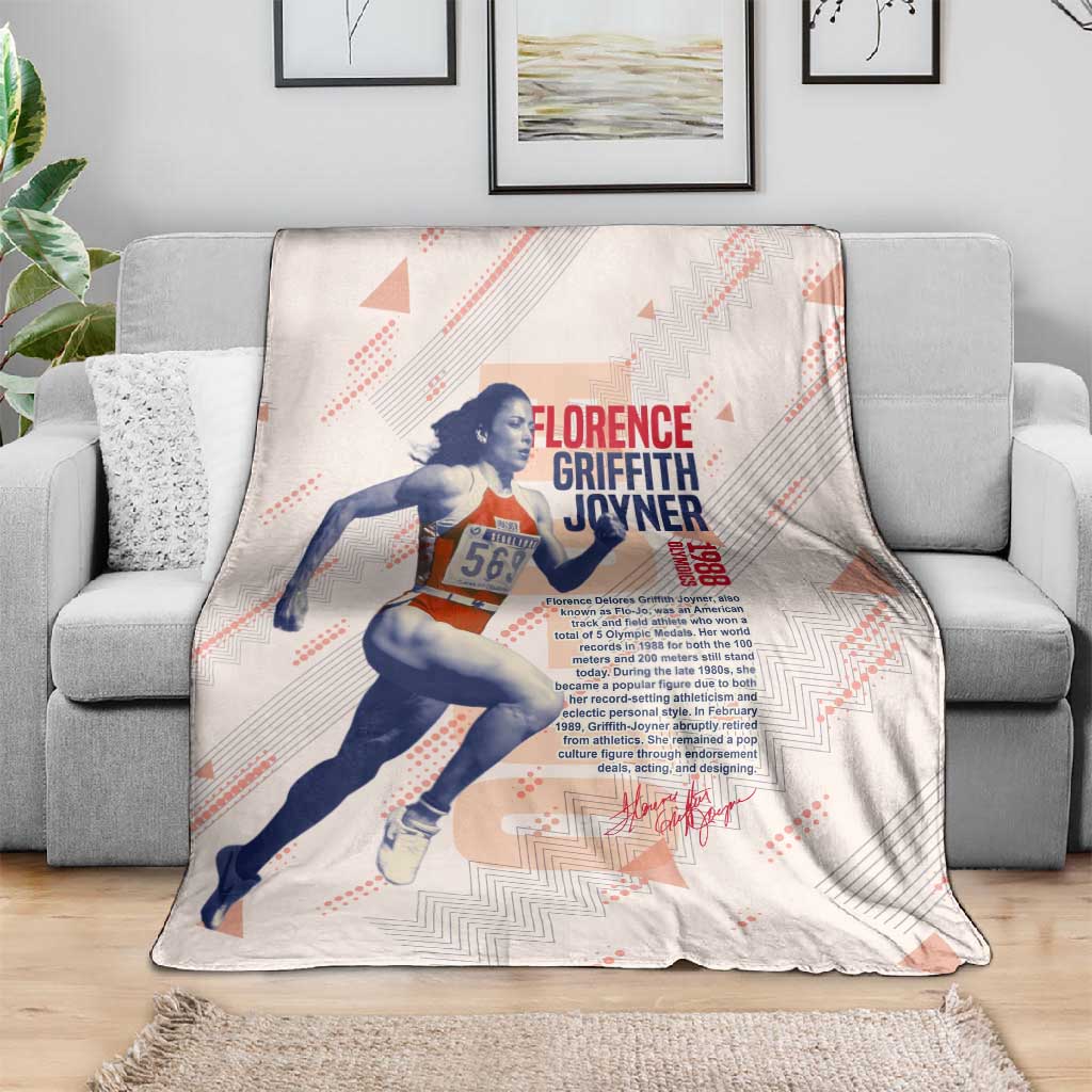 The Phenomenal Woman Flo-Jo Blanket 1988 Olympic DT02
