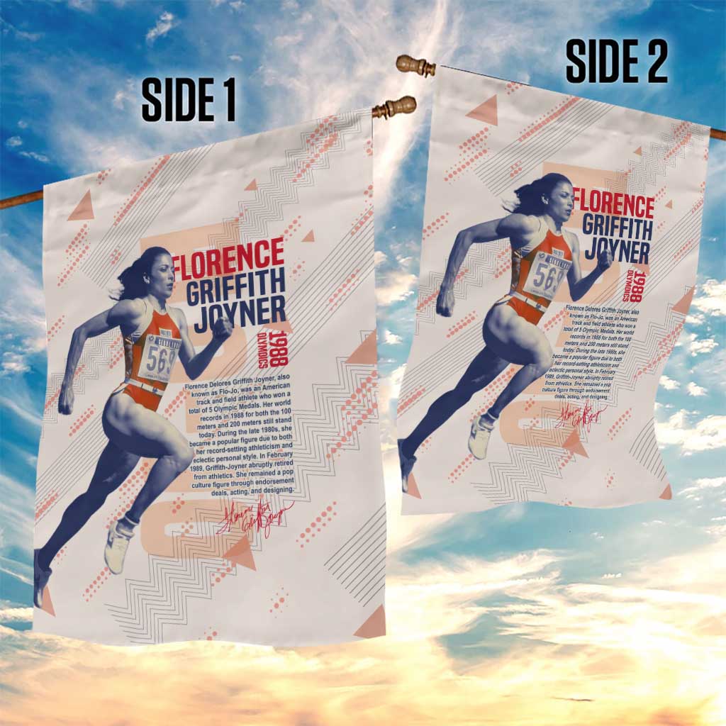 The Phenomenal Woman Flo-Jo Garden Flag 1988 Olympic DT02