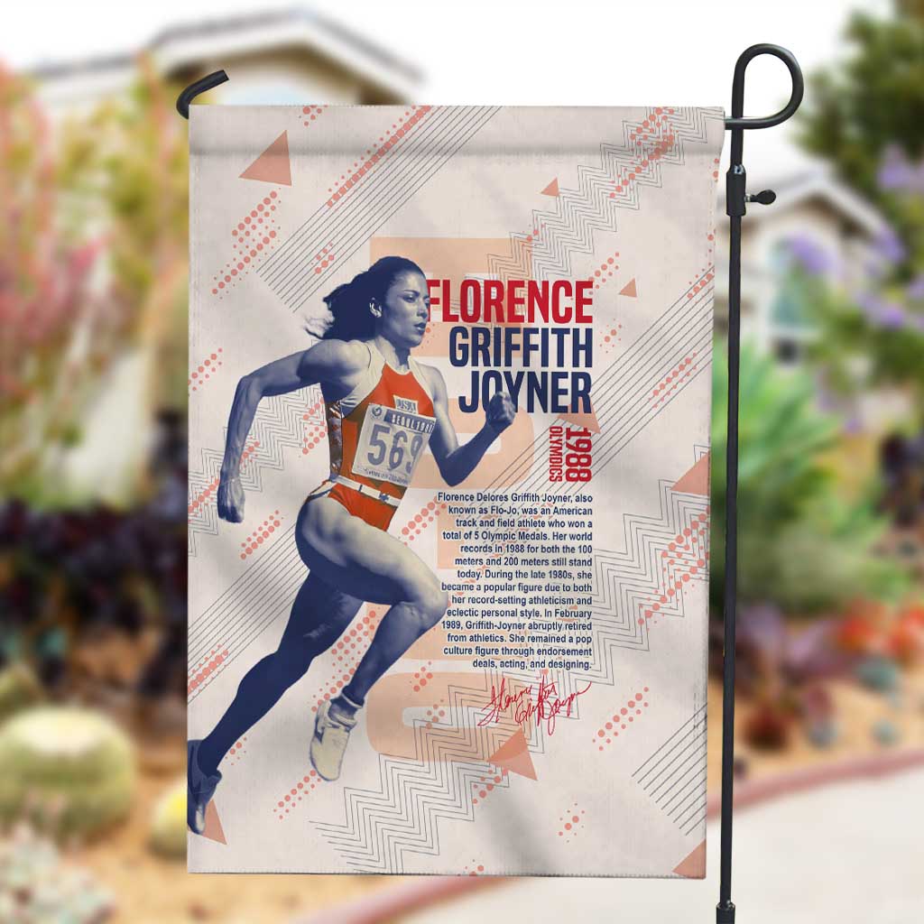 The Phenomenal Woman Flo-Jo Garden Flag 1988 Olympic DT02