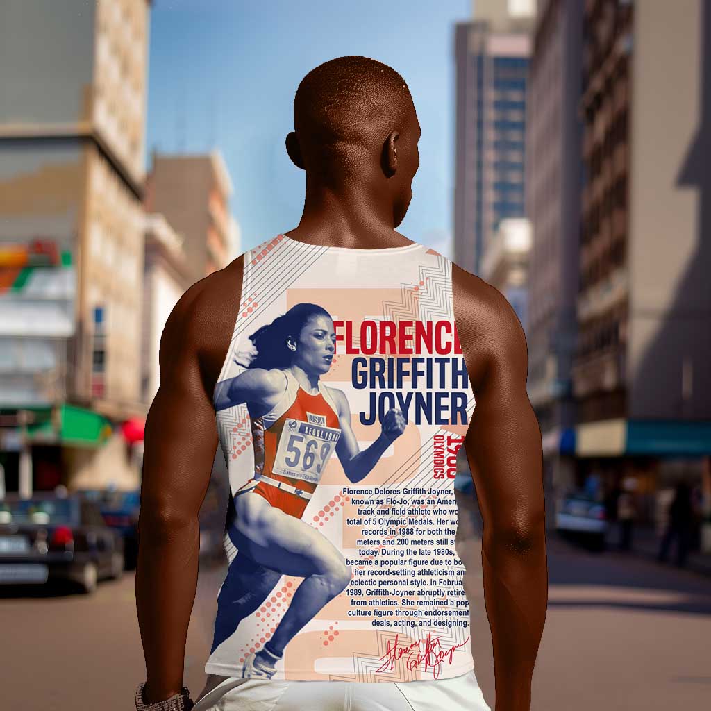 The Phenomenal Woman Flo-Jo Men Tank Top 1988 Olympic DT02