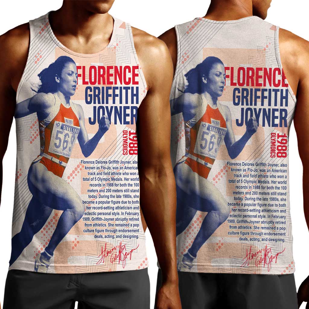 The Phenomenal Woman Flo-Jo Men Tank Top 1988 Olympic DT02