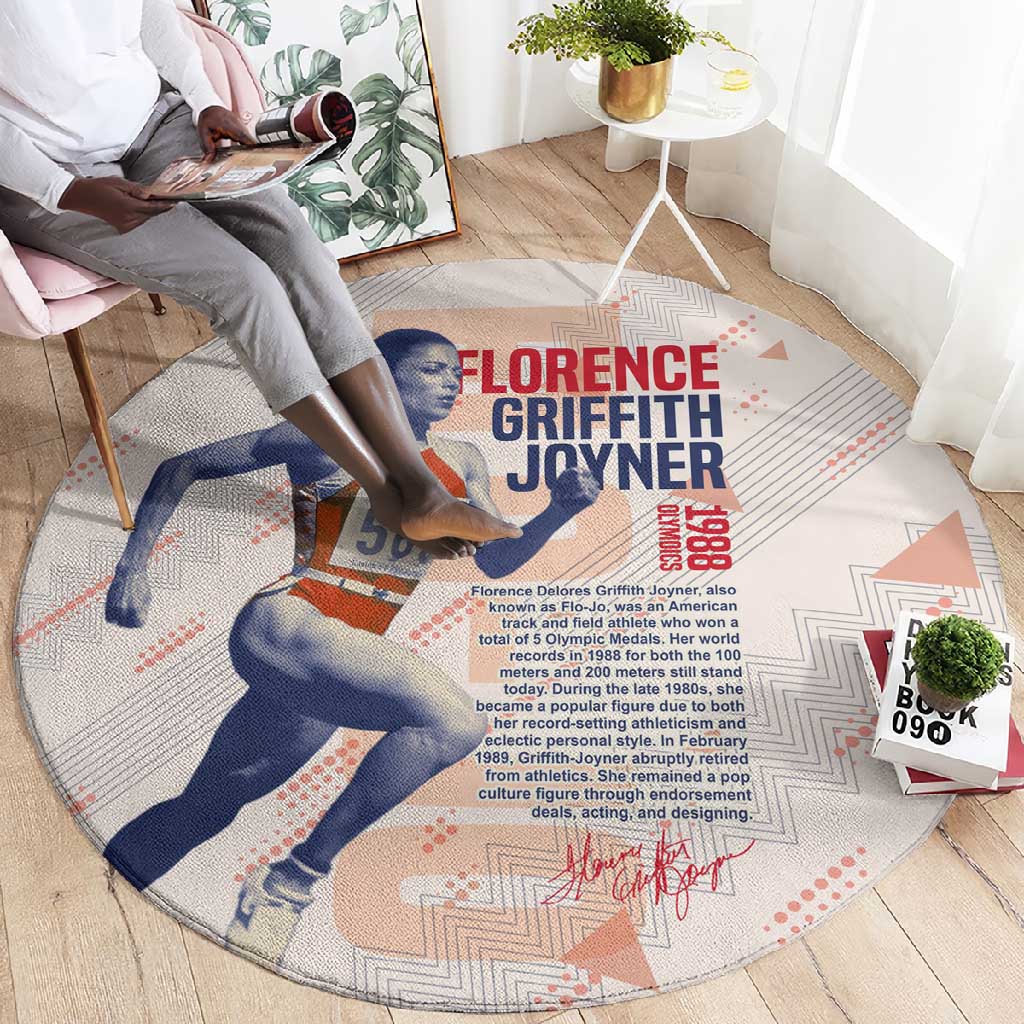 The Phenomenal Woman Flo-Jo Round Carpet 1988 Olympic DT02